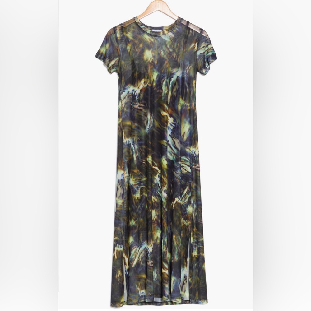 Multicolor Abstract Print Midi Dress - Picture 3 of 11